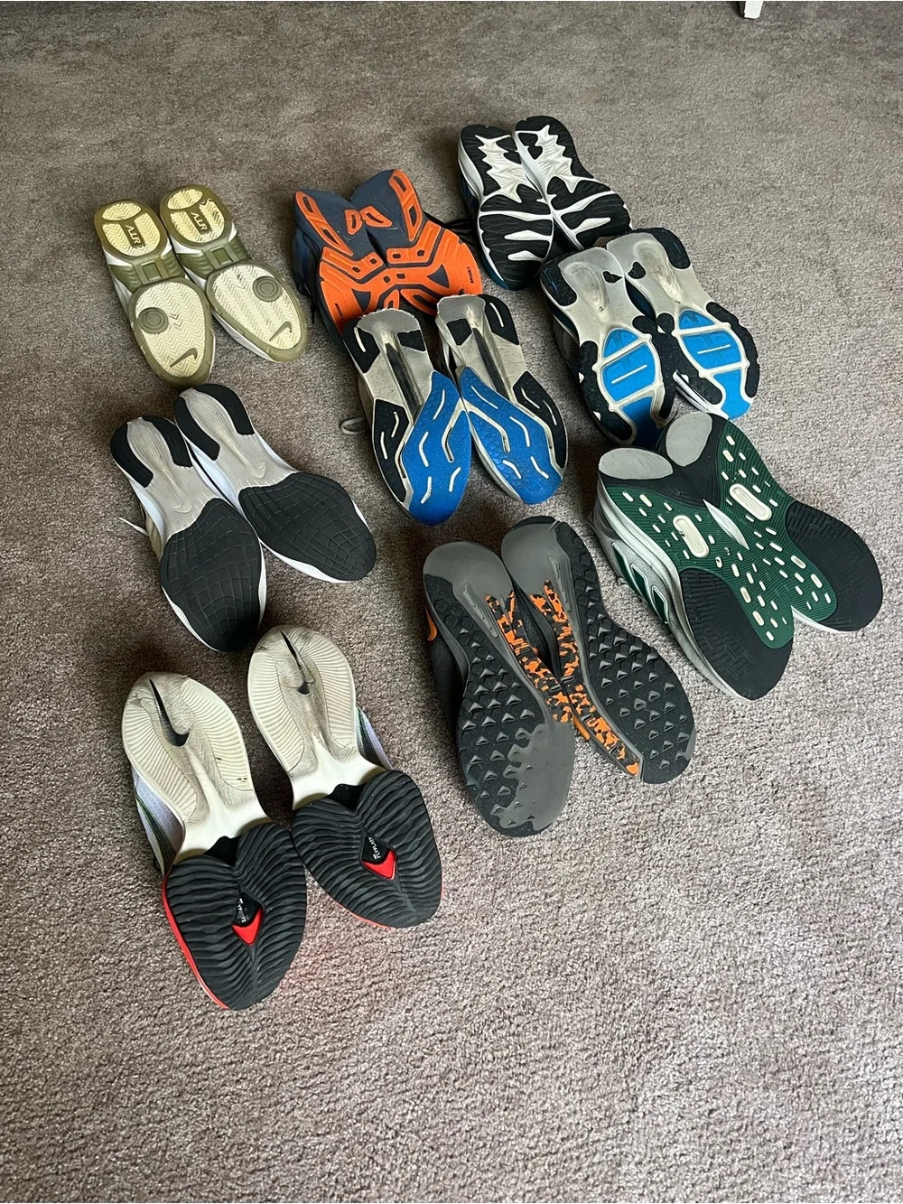 Mens Running Shoe Bundle Lot Size Men’s 11 - 12